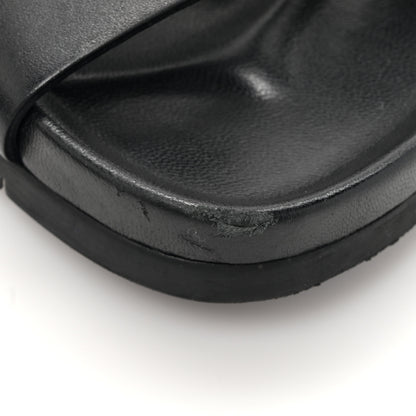 Hermes Calfskin Womens Takara Sandals 35 Black 9 of 10