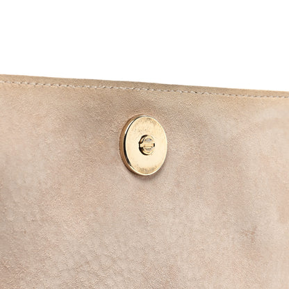 Christian Dior Grained Calfskin Diorama Wallet on Chain Pouch Rose Poudre 9 of 9