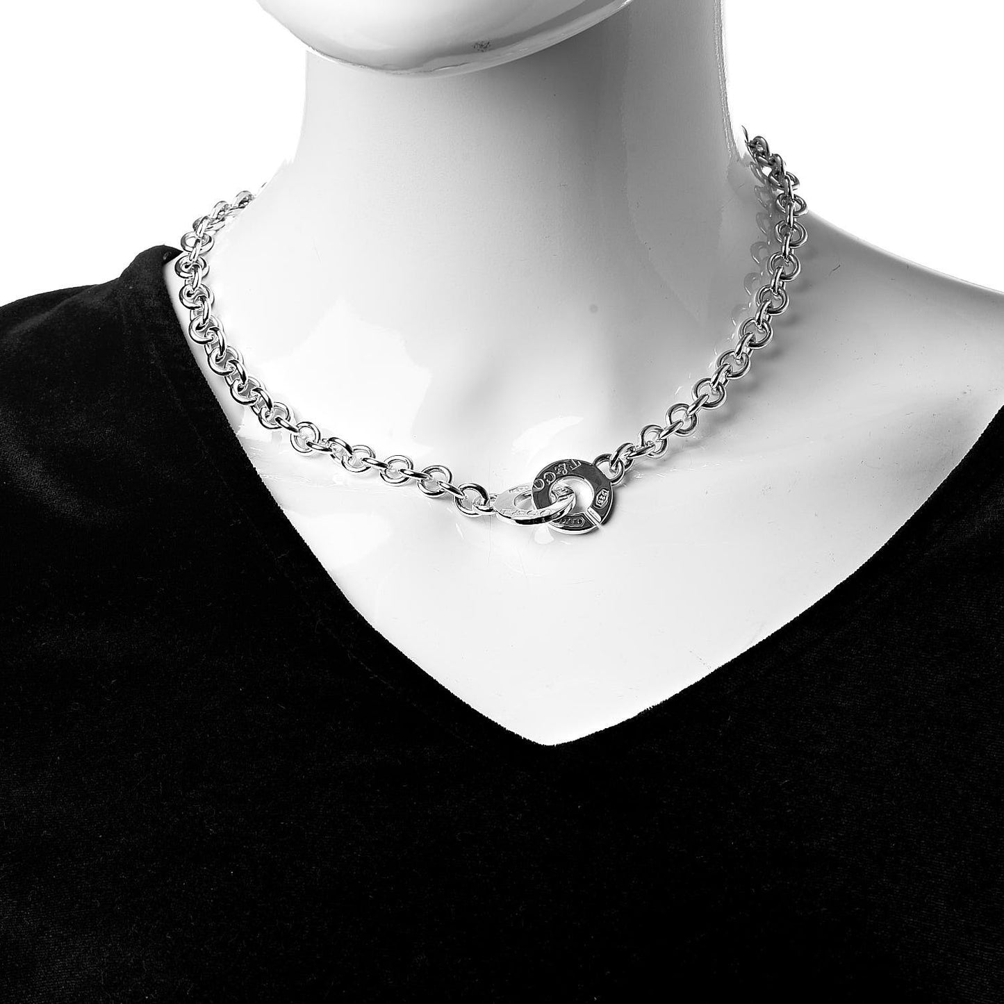 Sterling Silver 1837 Circle Clasp Necklace