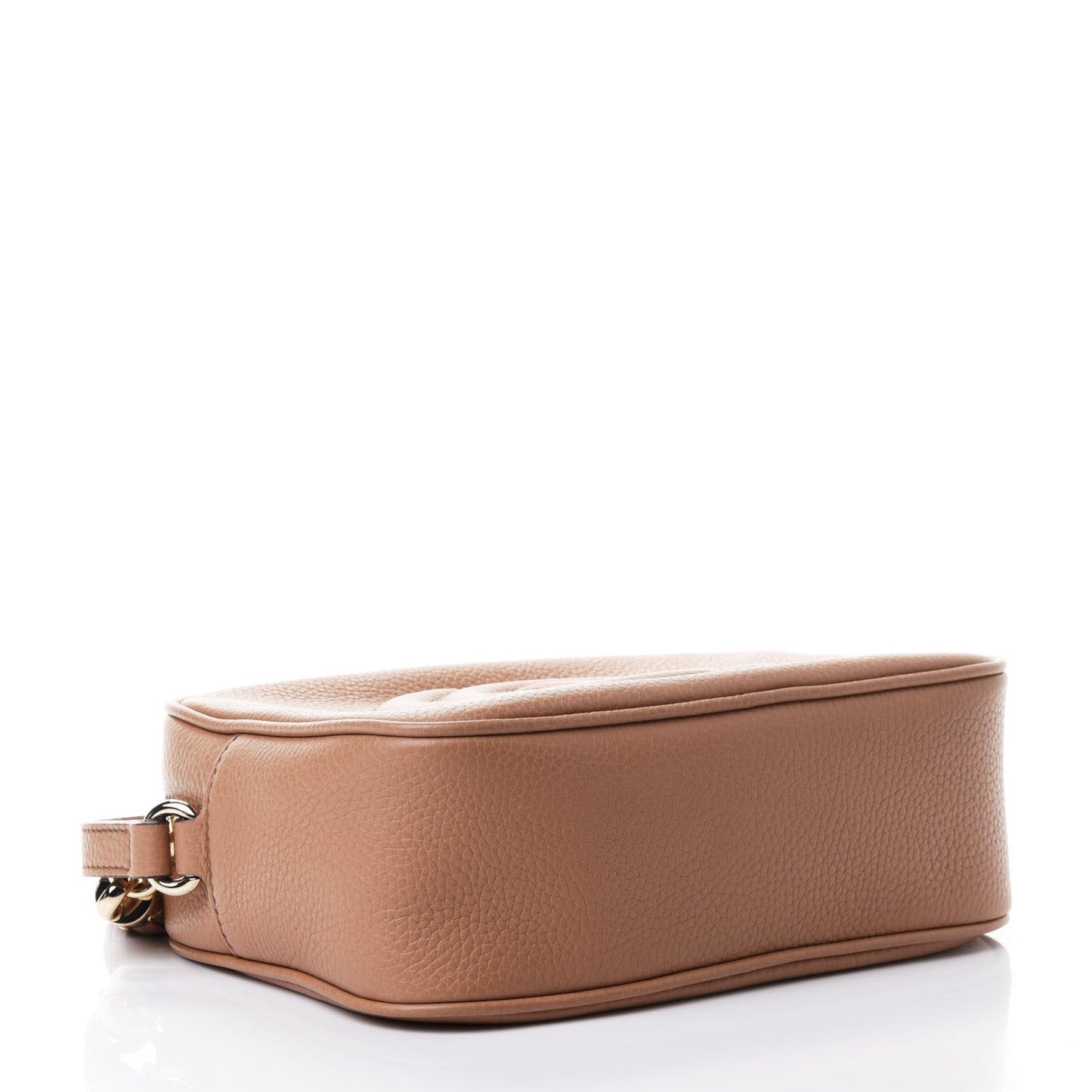 Pebbled Calfskin Small Soho Disco Bag Rose Beige