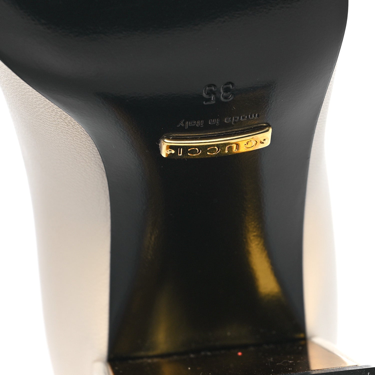 Gucci Malaga Kid Horsebit 75mm Pumps 35 Mystic White 6 of 10