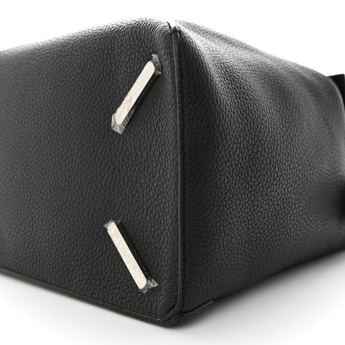 Calfskin Large Puzzle Edge Bag Black