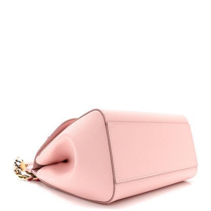 Dolce & Gabbana Dauphine Small Miss Sicily Satchel With Scarf Pink 4 of 9