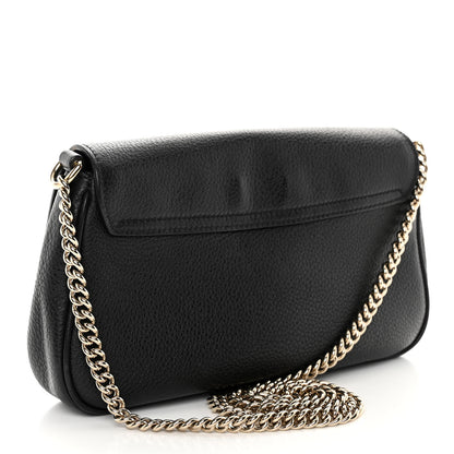 Gucci Pebbled Calfskin Medium Soho Flap Crossbody Black 3 of 13