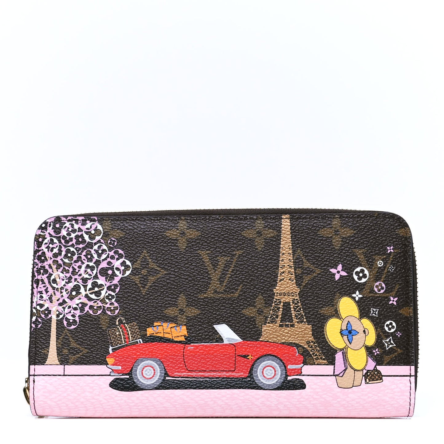 Monogram 2019 Christmas Animation Zippy Wallet