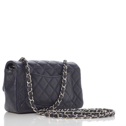 Chanel Caviar Quilted Mini Rectangular Flap Navy 3 of 7