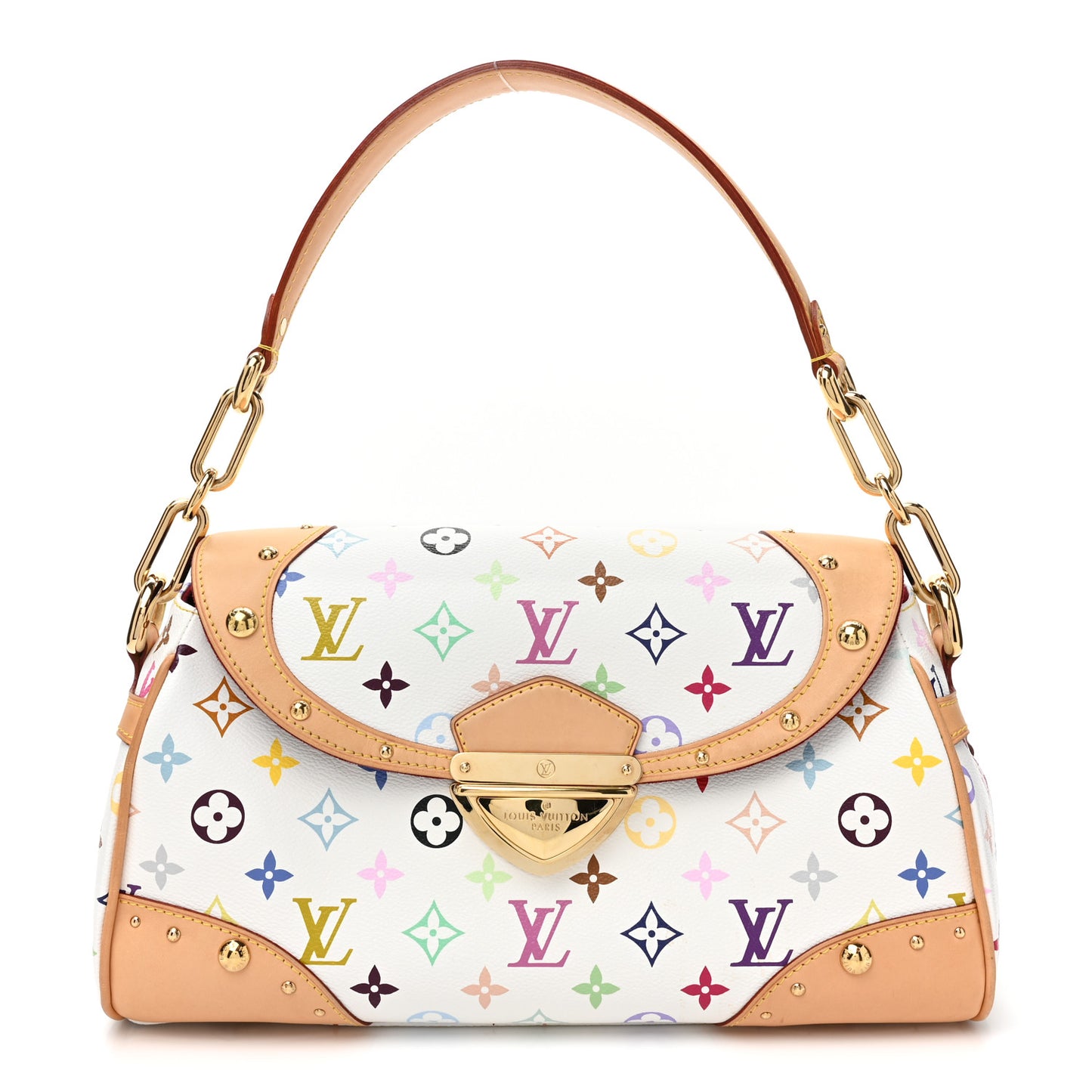 Monogram Multicolor Beverly MM White