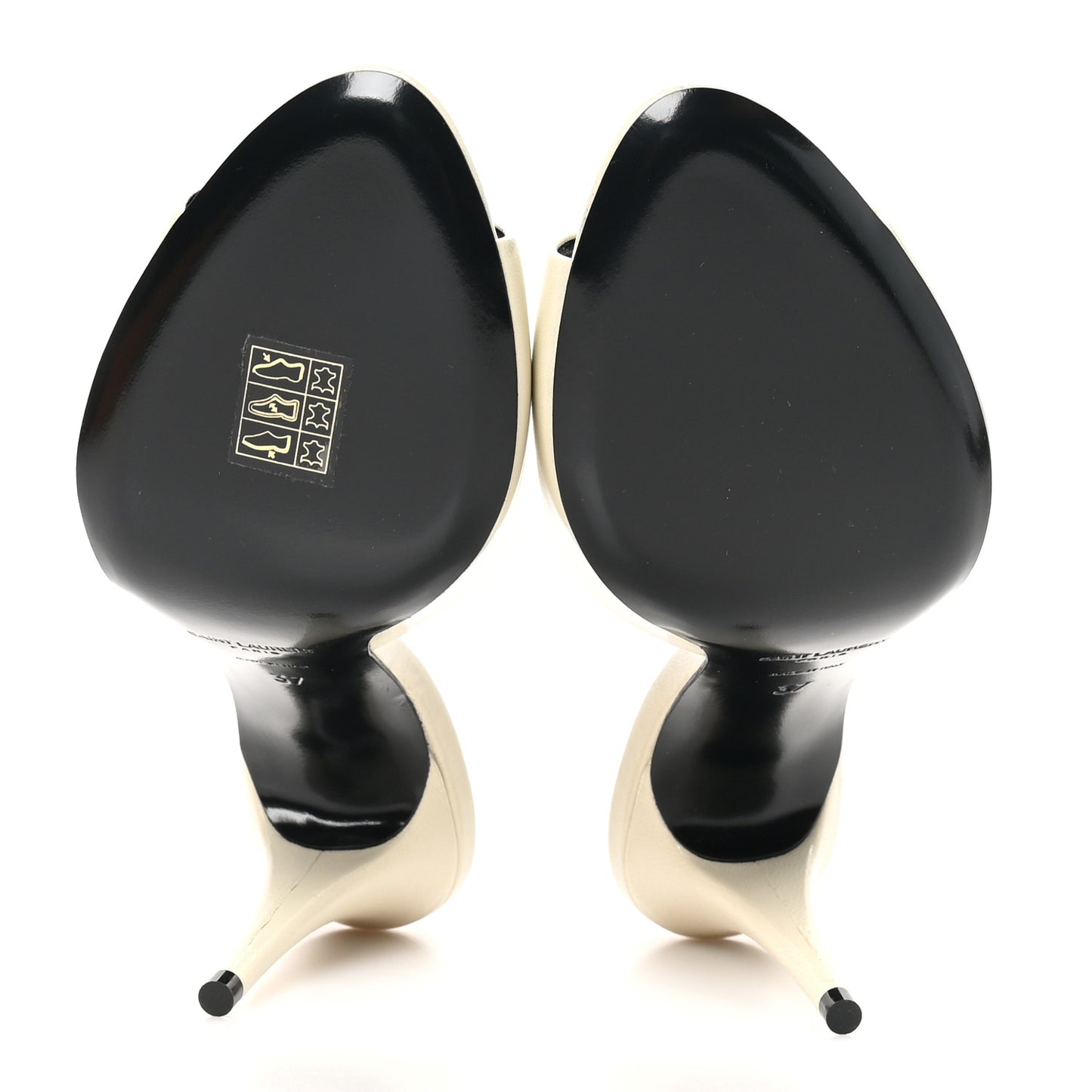 Calfskin New Belfagor 95mm Mules 37 Pearl