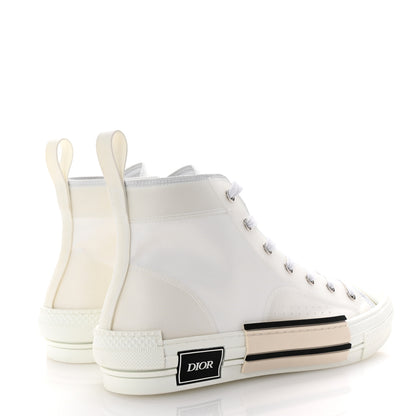 Christian Dior Canvas Mens B23 High Top Sneakers 42 White 5 of 9