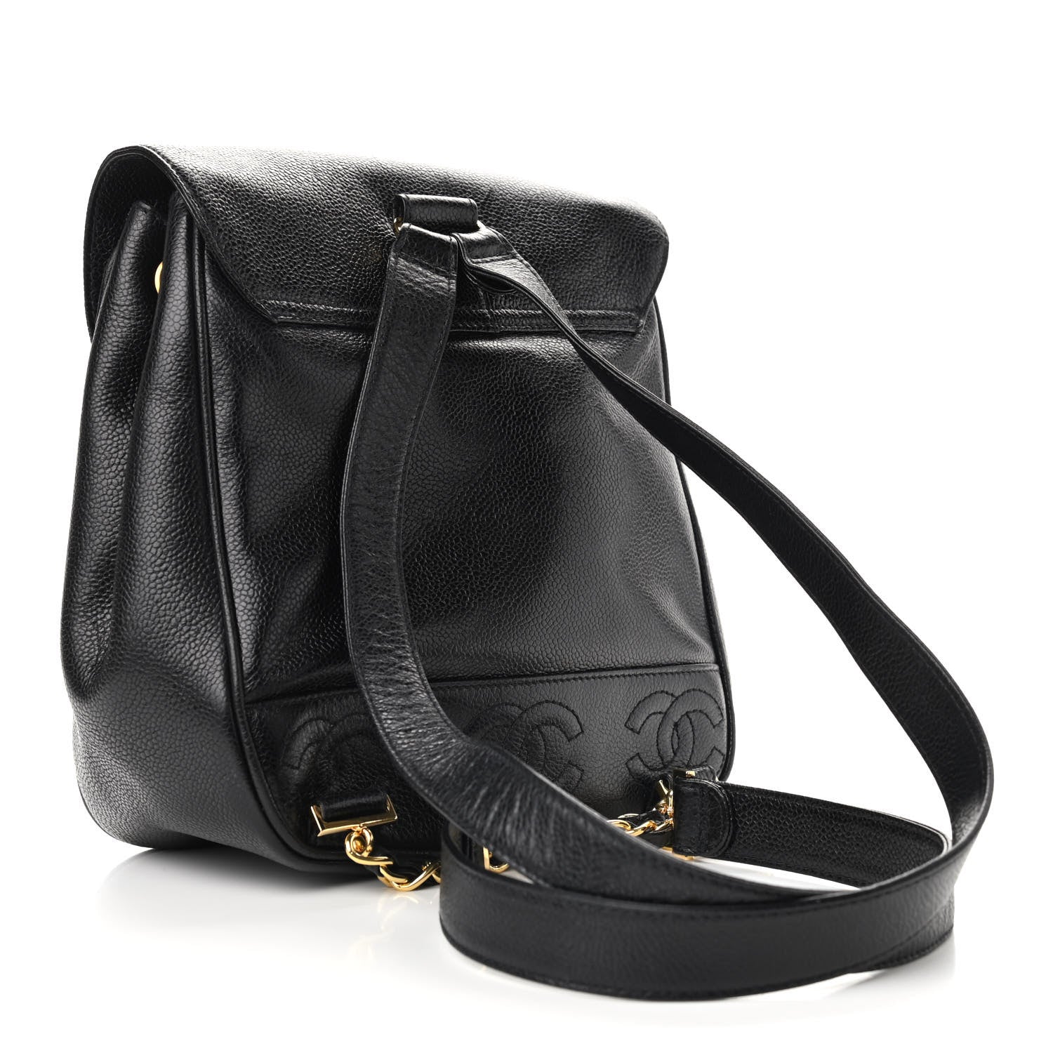 Chanel Caviar CC Backpack Black 2 of 8