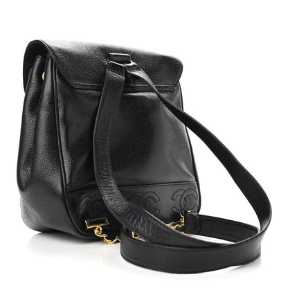Chanel Caviar CC Backpack Black 2 of 8