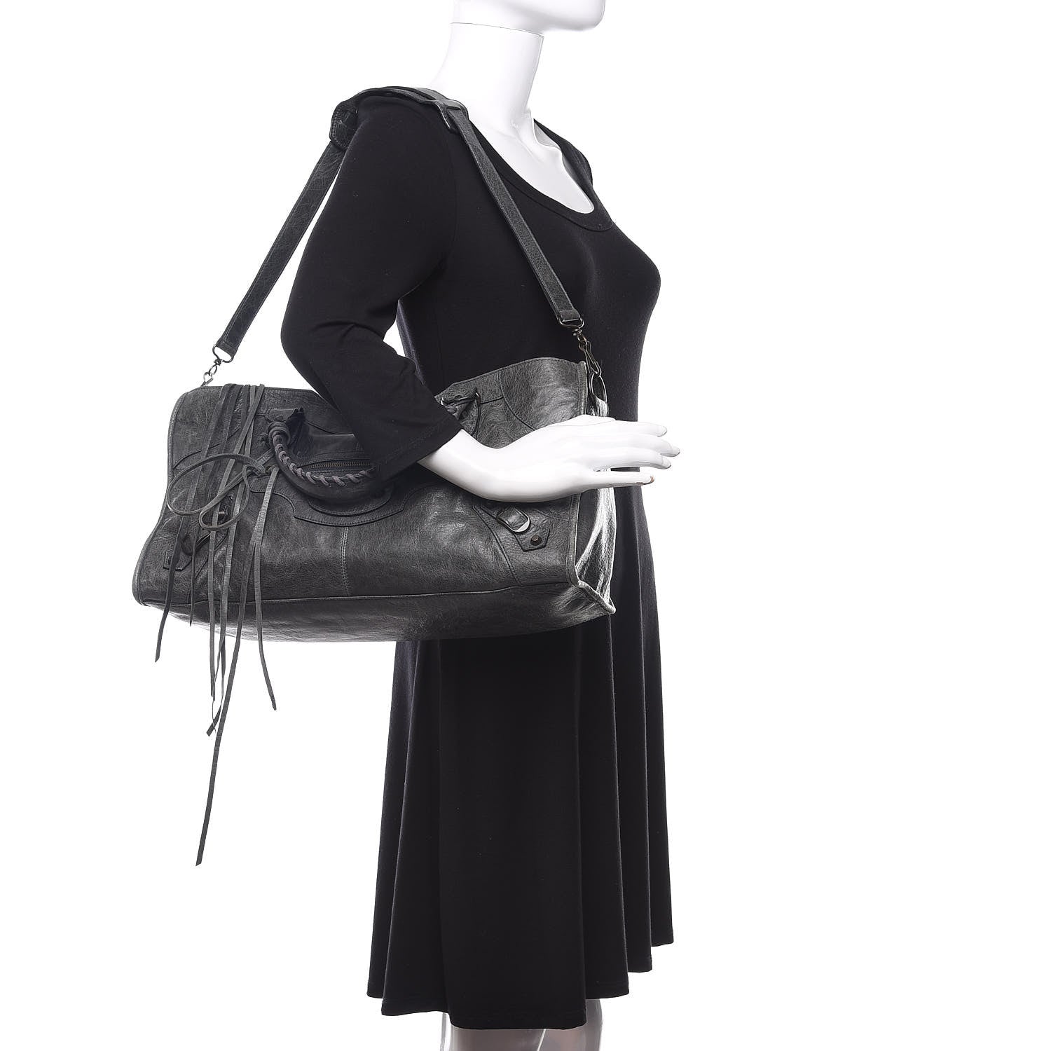 Balenciaga Agneau Classic Hardware Part Time Anthracite 2 of 11