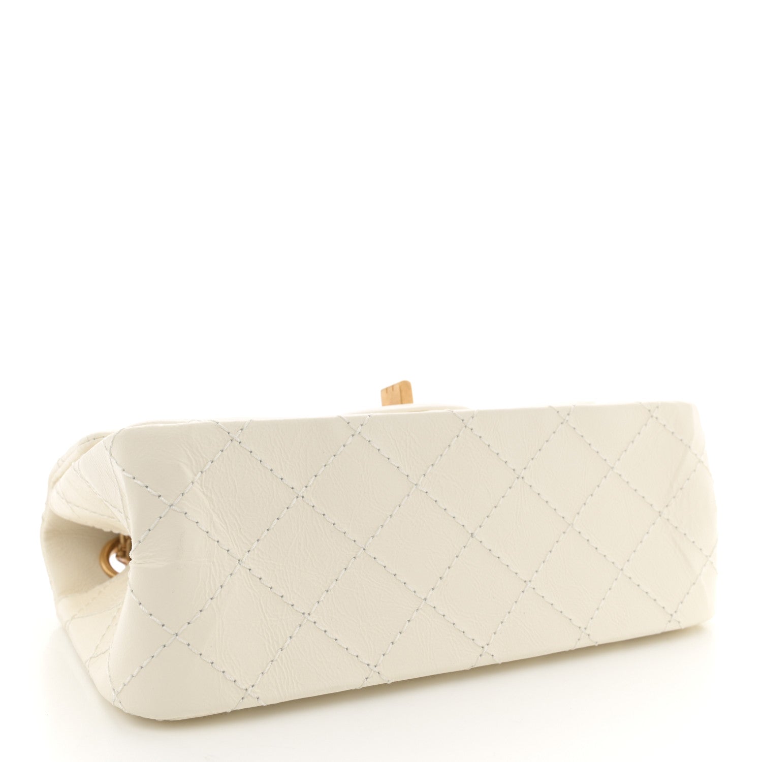 Chanel Aged Calfskin Quilted 2.55 Reissue Mini Flap White 4 of 11
