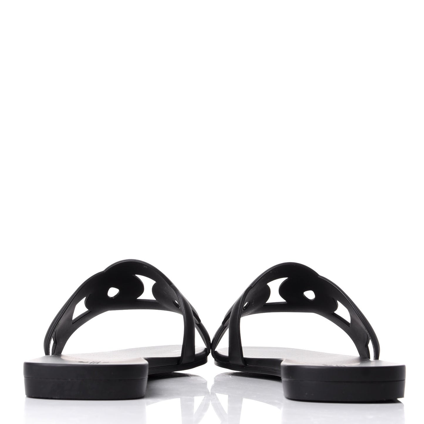 Rubber Aloha Sandals 39 Black