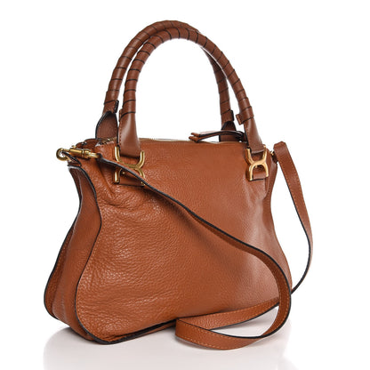 Chloe Calfskin Medium Marcie Satchel Tan 4 of 8