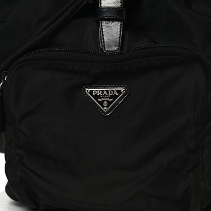 Prada Tessuto Nylon Vela Cinch Backpack Black 7 of 16