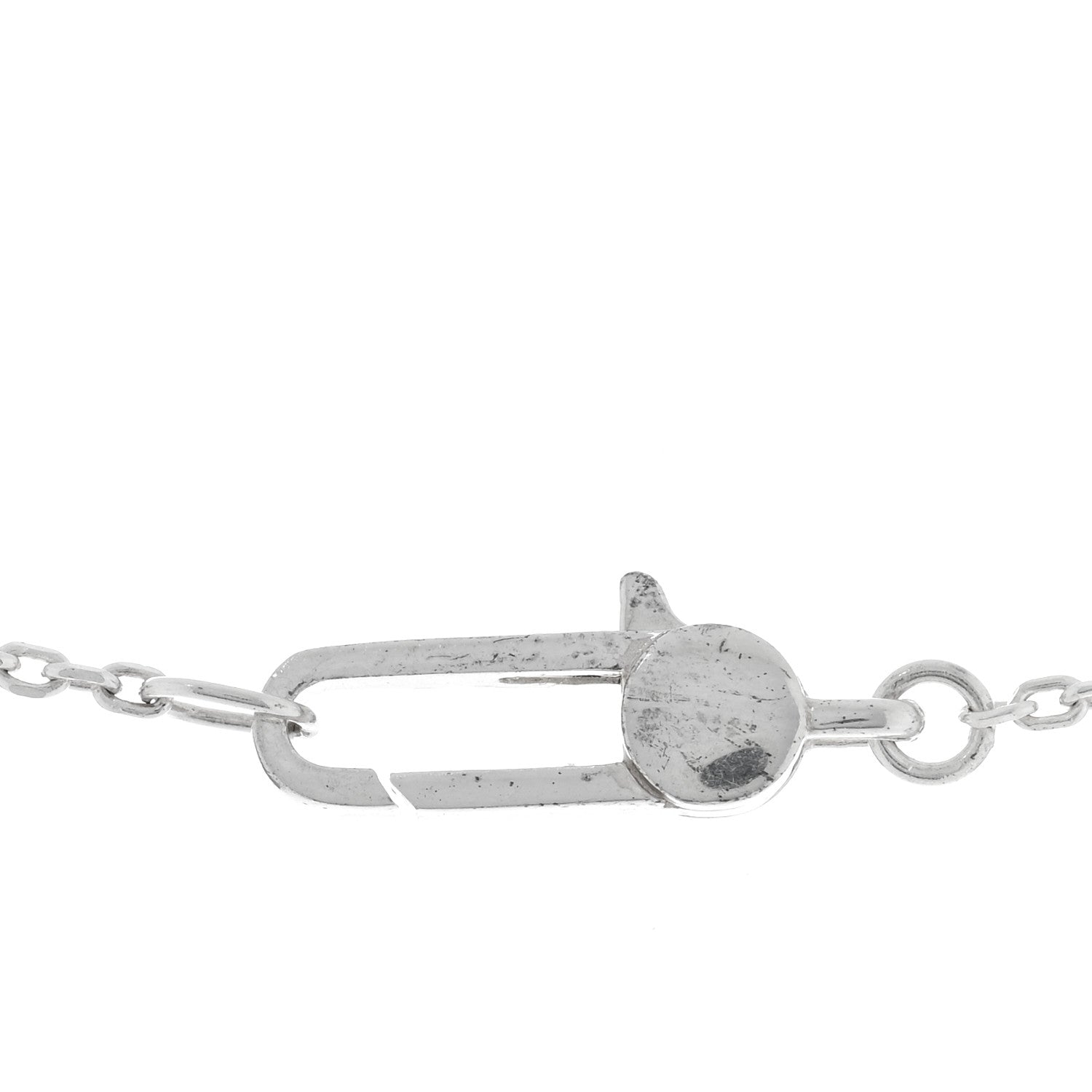Gucci Sterling Silver Logo Square Tag Necklace 4 of 4