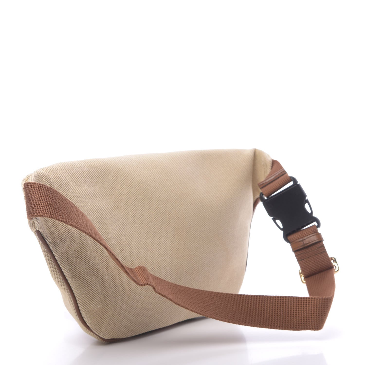 Gucci Vintage Canvas Web Belt Bag Sand Cuir 3 of 10