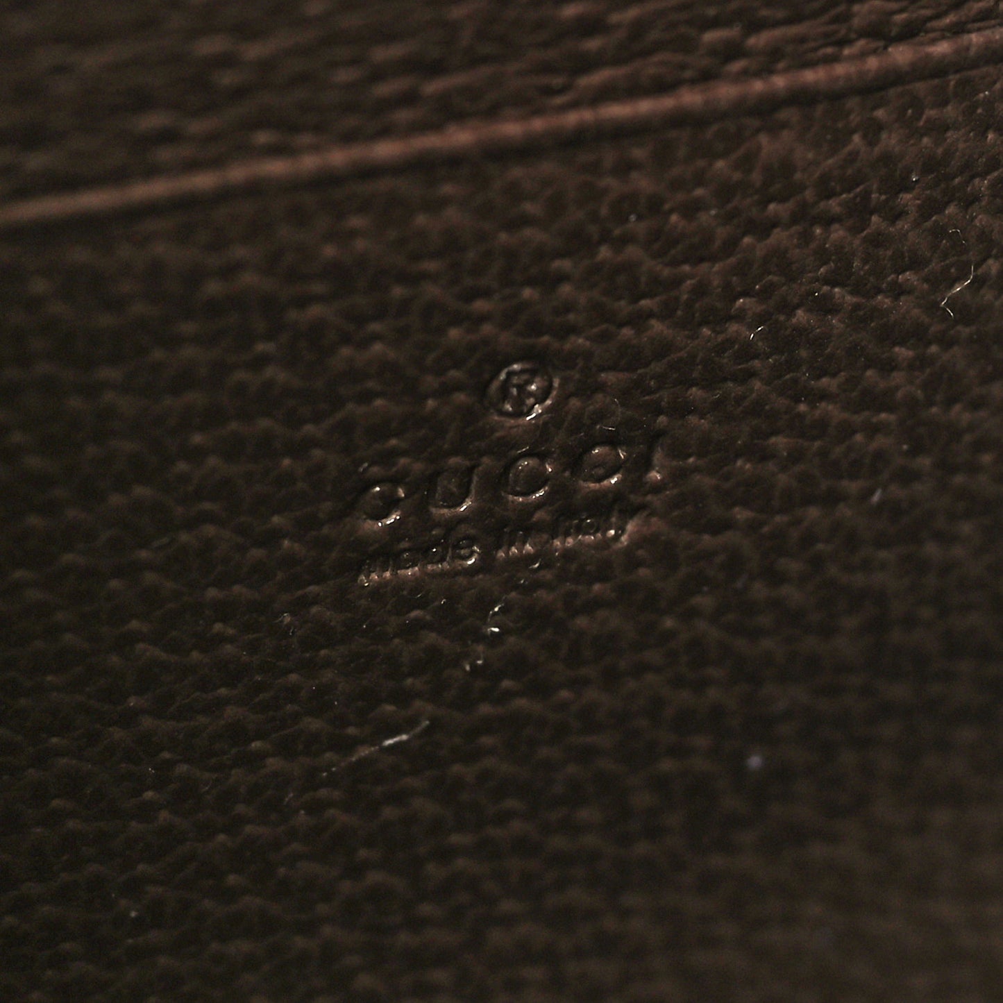 Monogram Jumbo GG Textured Dollar Calfskin Mini Dionysus Chain Wallet Camel Ebony New Acero