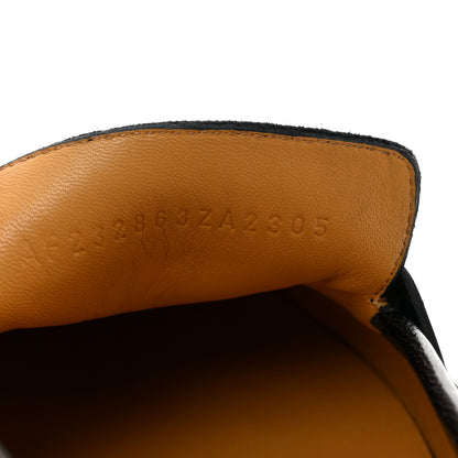 Hermes Goatskin Mens Paris Loafers 40.5 Black 8 of 9