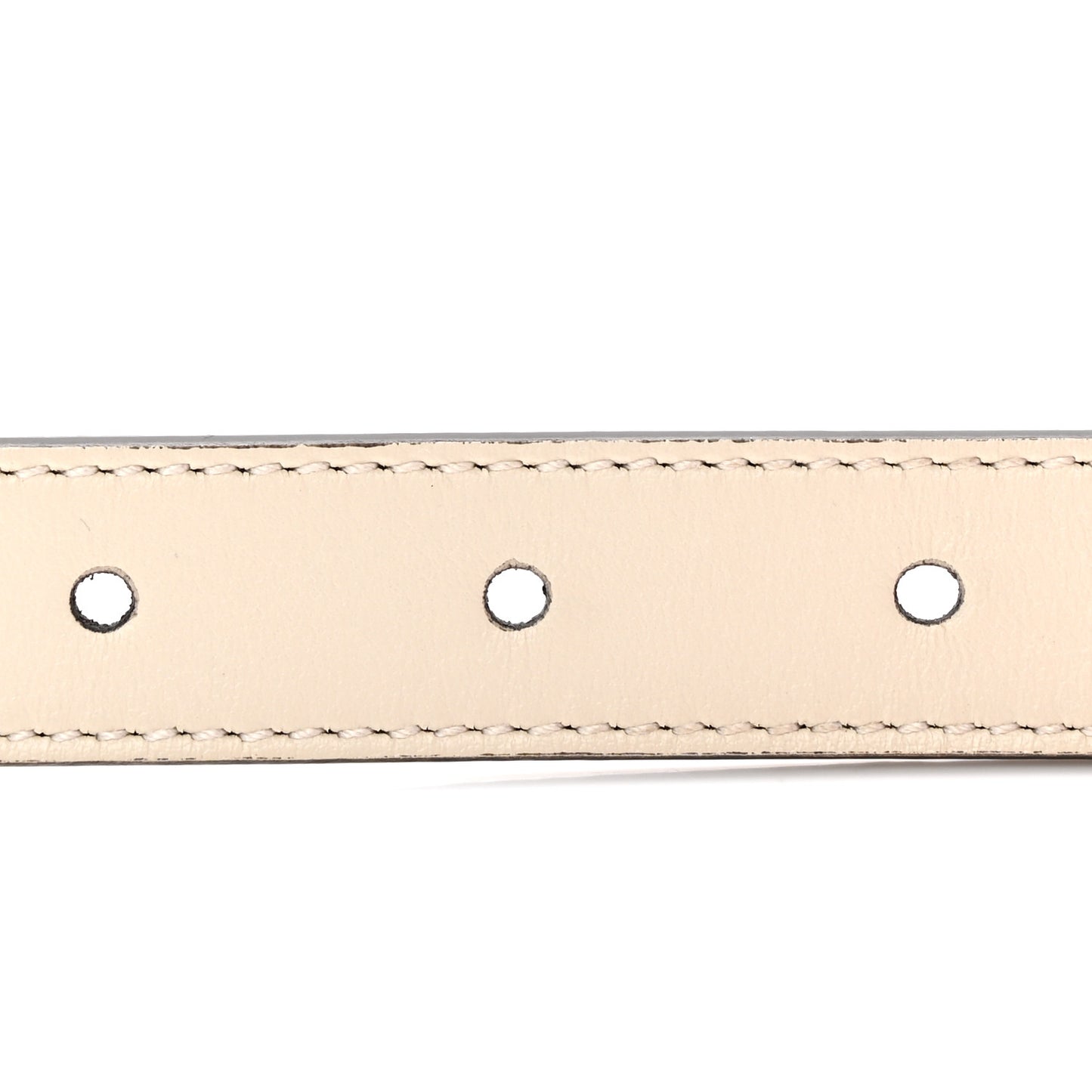 Plutone Calfskin Double G Reversible 20mm Belt Porcelain Rose White 75 30