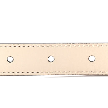 Gucci Plutone Calfskin Double G Reversible 20mm Belt Porcelain Rose White 75 30 5 of 6