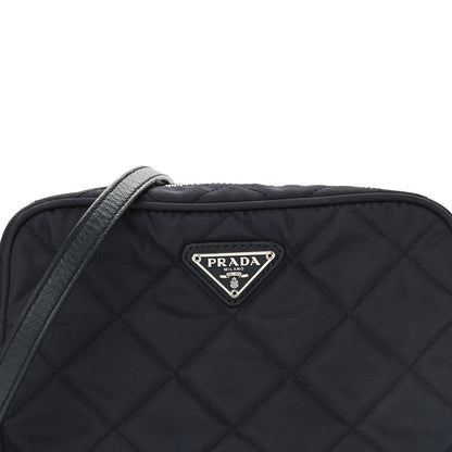 Prada Nylon Tessuto Impuntu Quilted Crossbody Bag Baltico 6 of 10