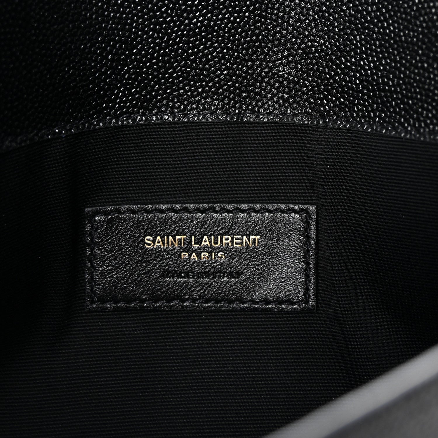 Saint Laurent Grain De Poudre Uptown Pouch Black 6 of 6