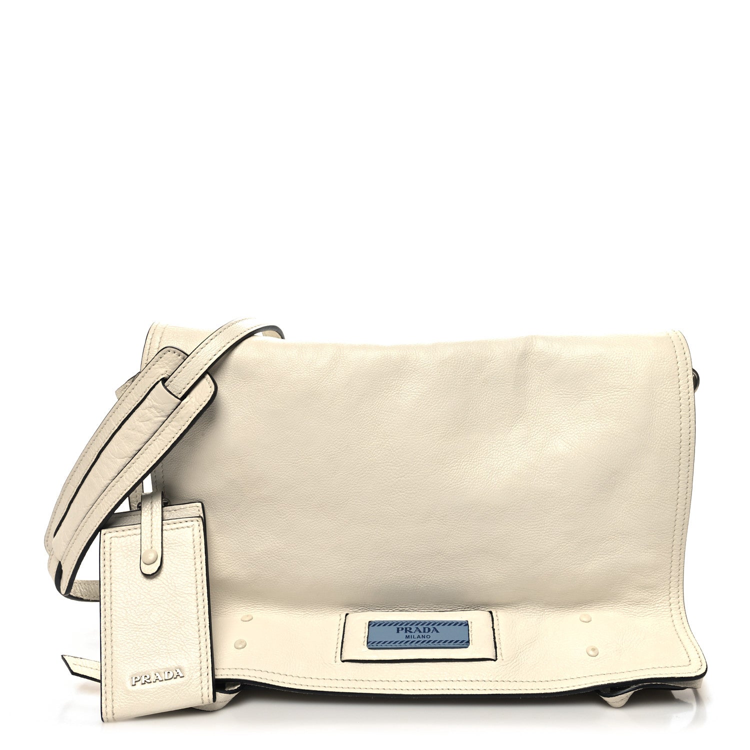 Prada Glace Calf Etiquette Flap 1 of 11