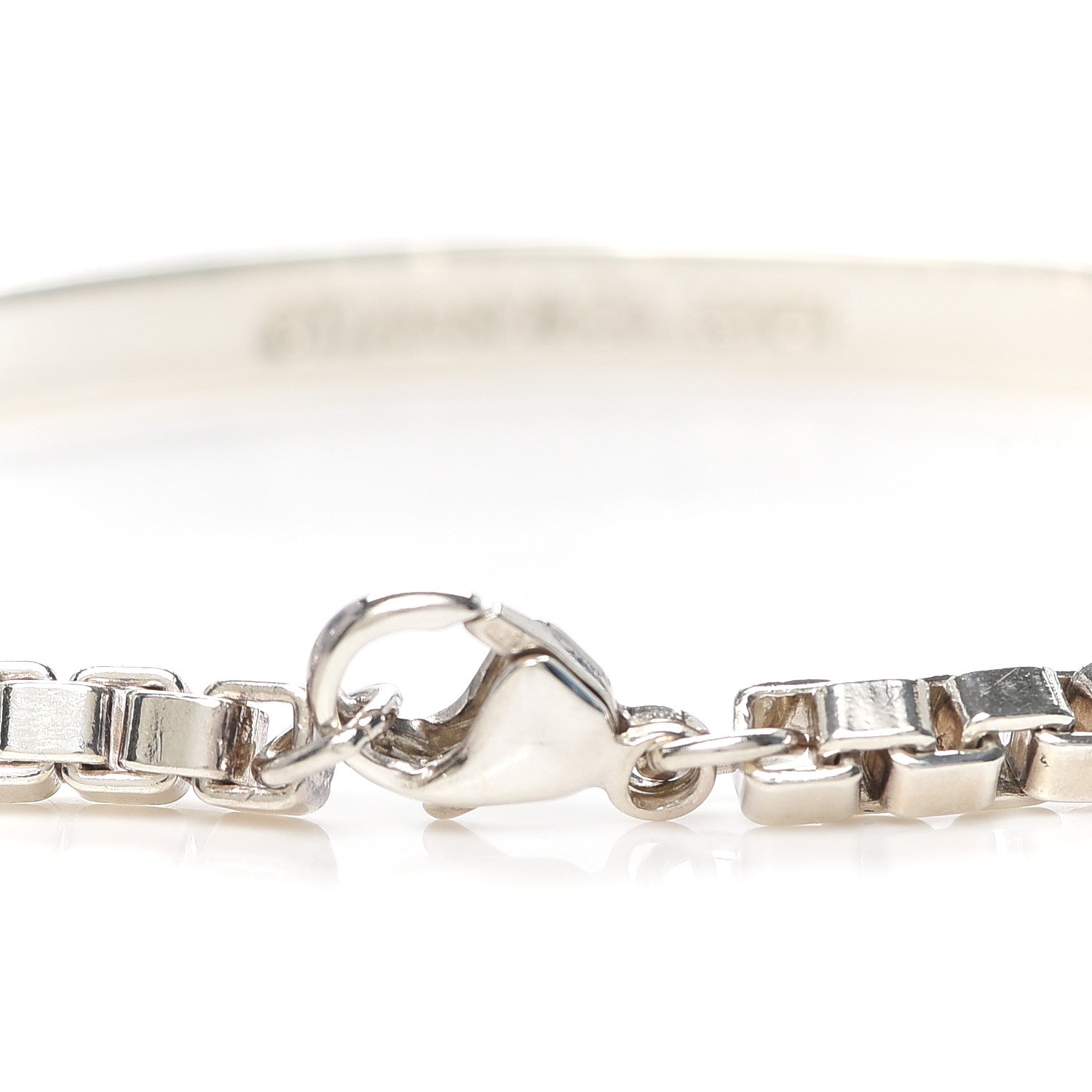 Tiffany Sterling Silver Venetian Link ID Bracelet 5 of 6