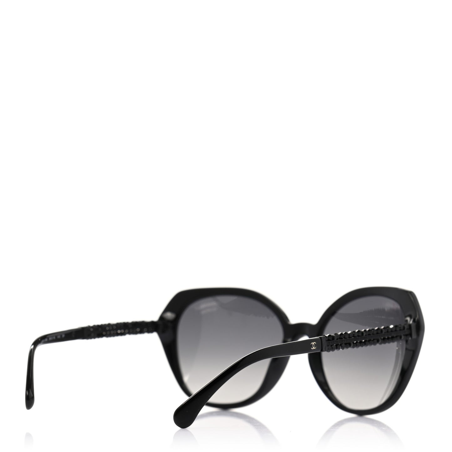 Acetate Cat Eye 5375 Sunglasses Black