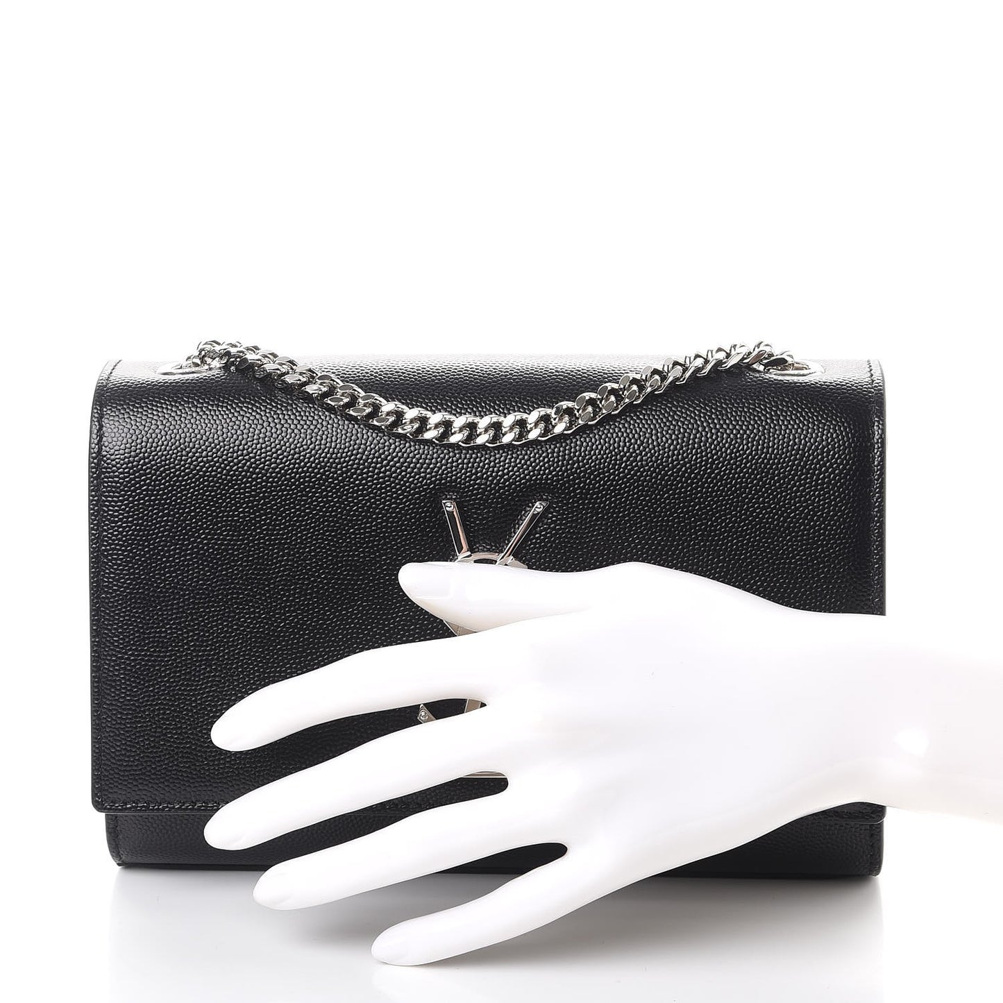 Grain De Poudre Small Monogram Kate Satchel Black