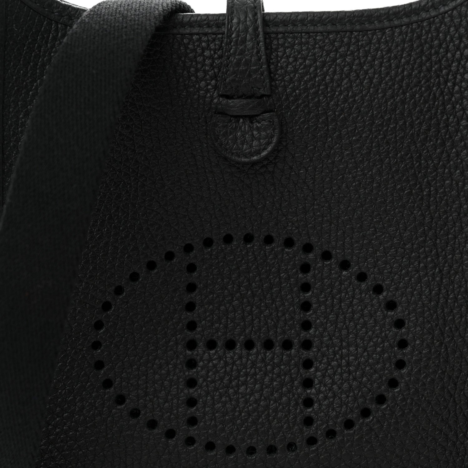 Hermes Taurillon Clemence Evelyne TPM Black 8 of 11