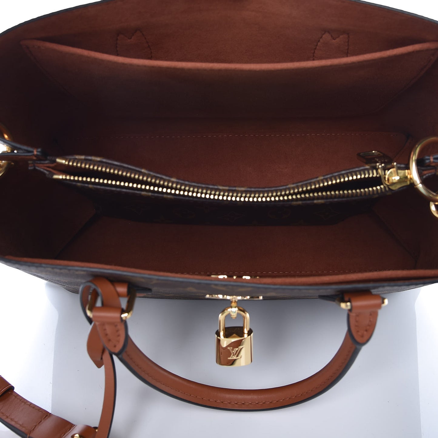 Monogram Flower Tote Caramel