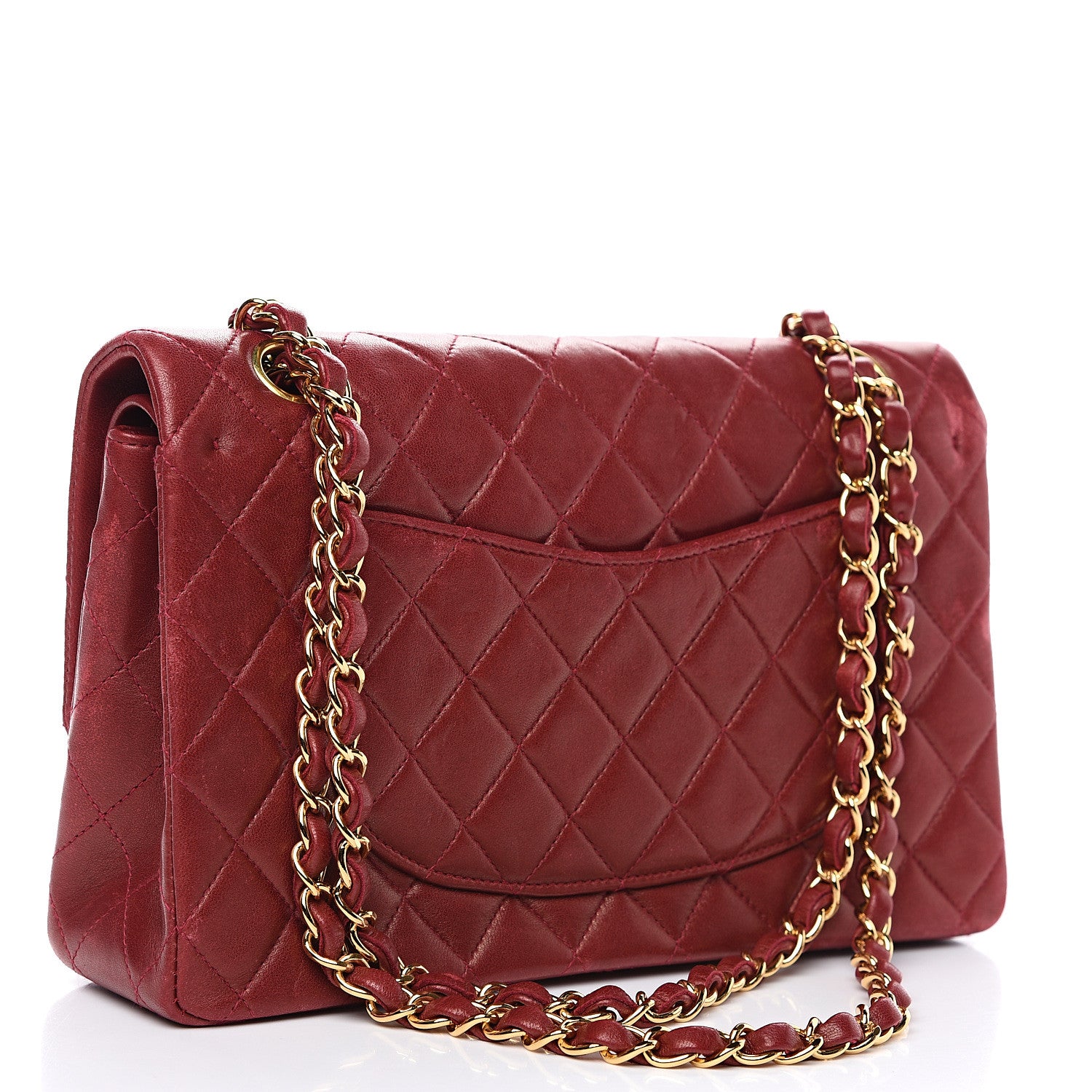 Chanel Lambskin Quilted Medium Double Flap Red 2 of 18