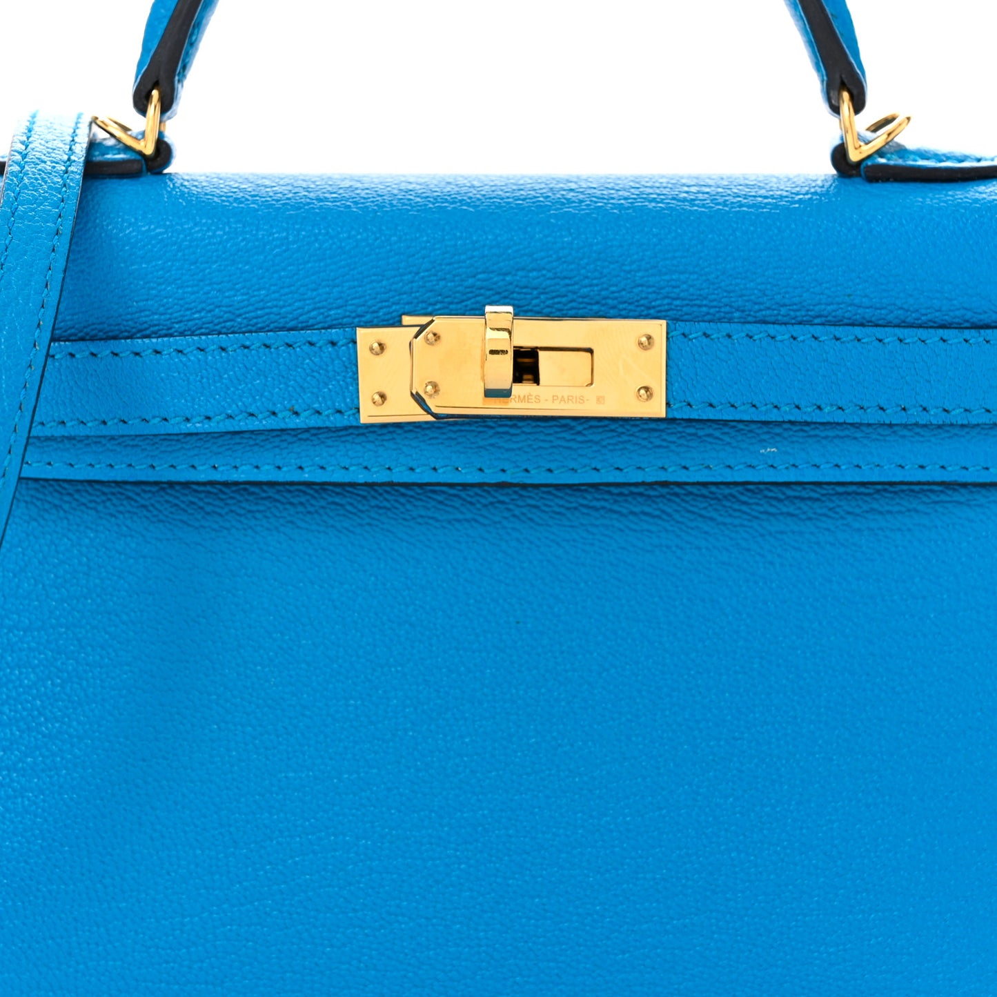 Chevre Mysore Mini Kelly Sellier 20 Bleu Frida