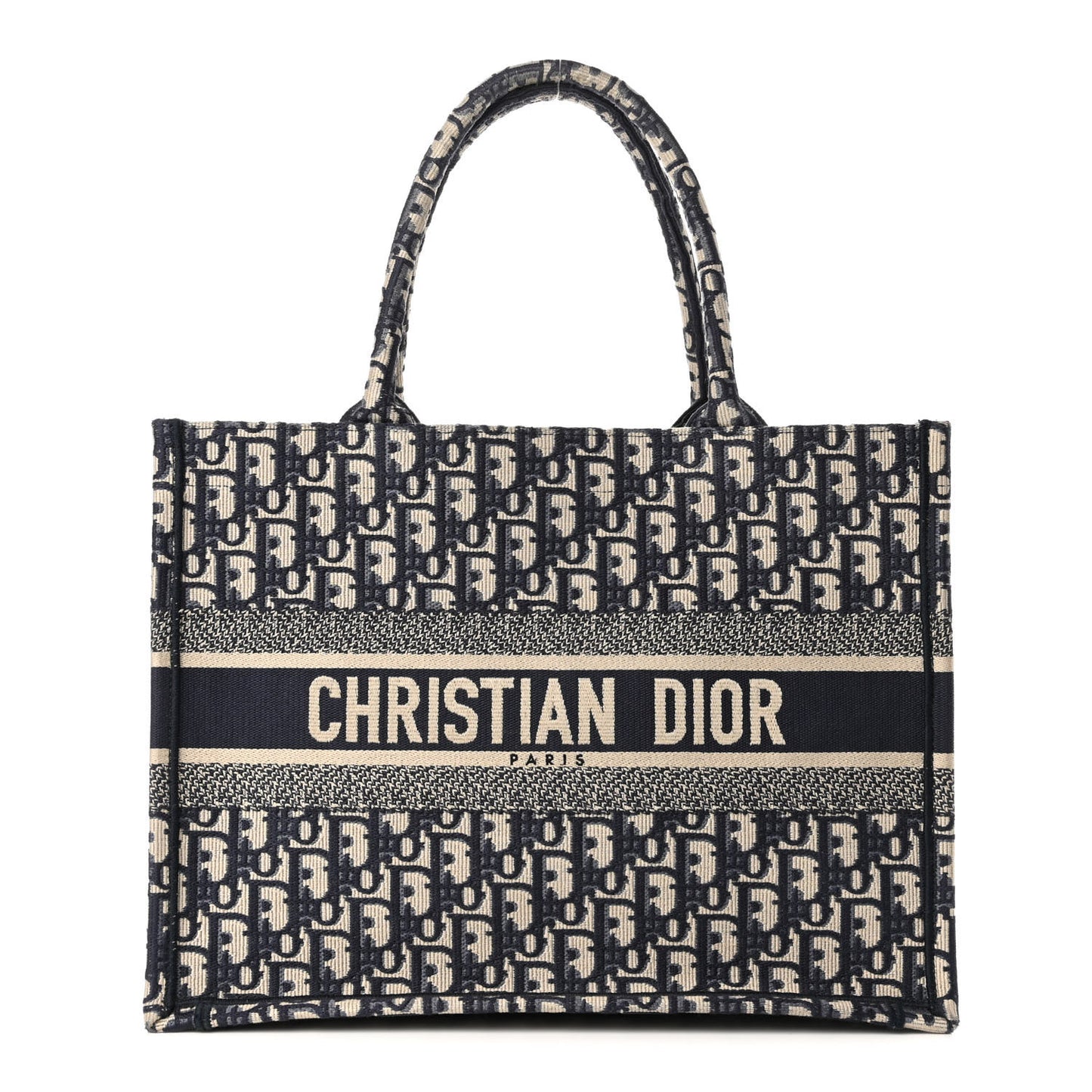 Oblique Medium Book Tote Blue Multicolor