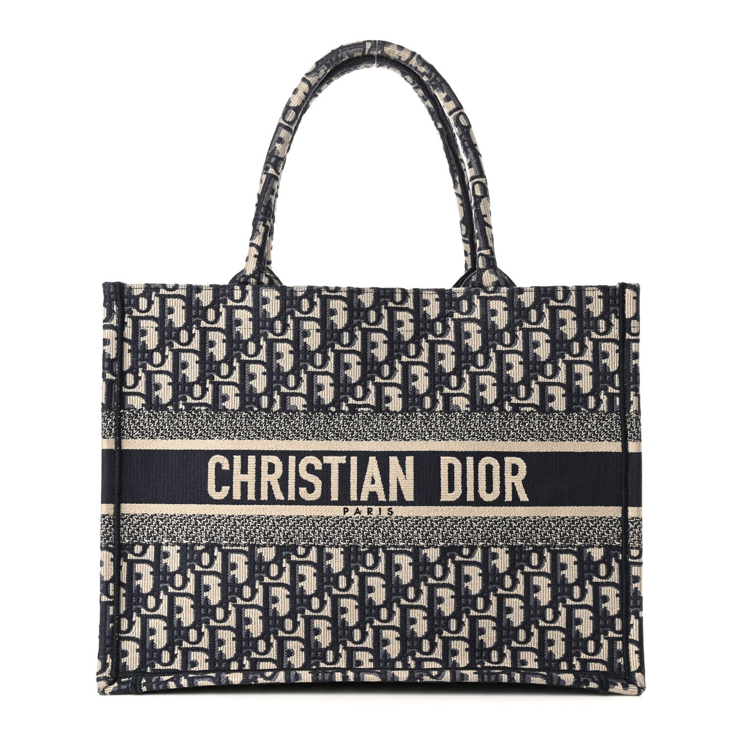 Christian Dior Oblique Medium Book Tote Blue Multicolor 1 of 10