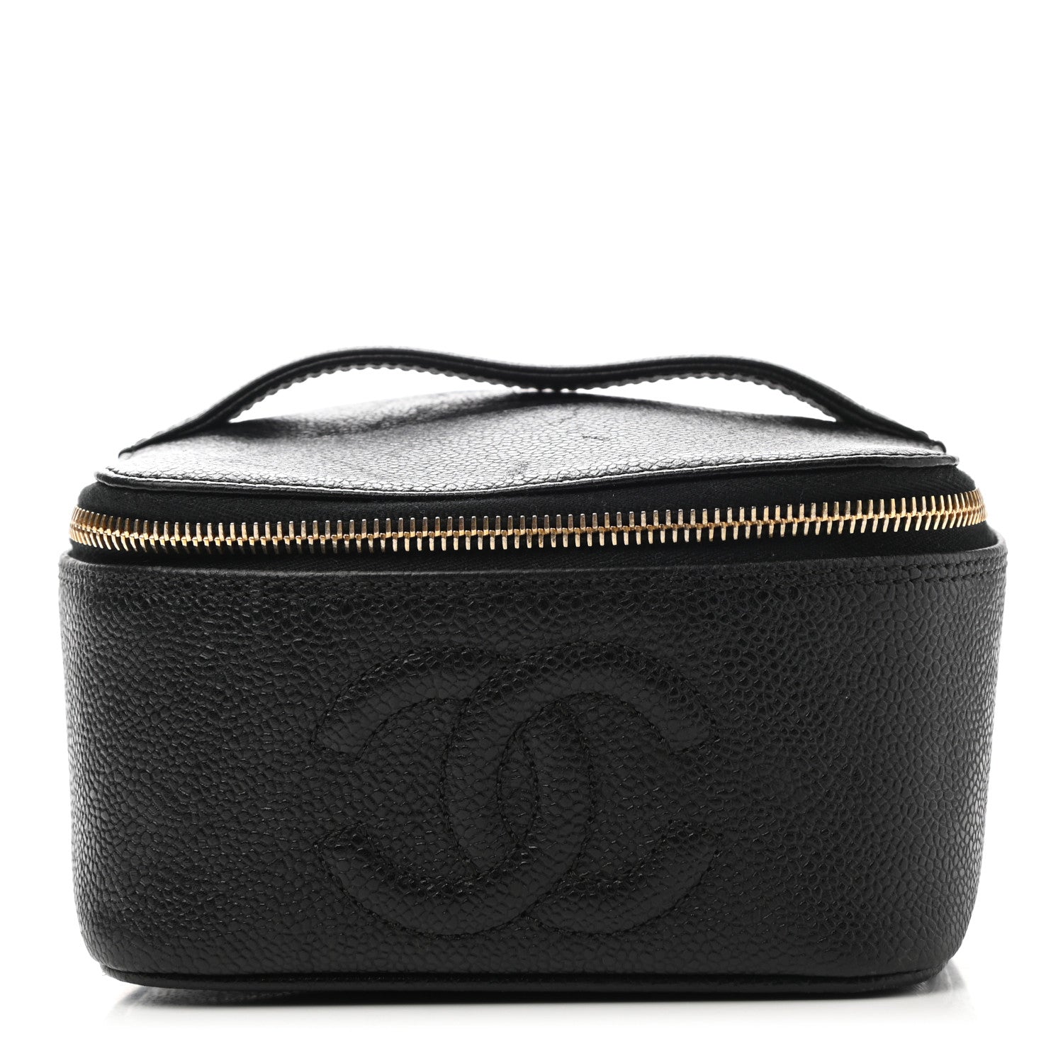Chanel Caviar Vanity Cosmetic Case Black 1 of 8