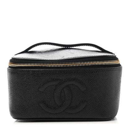 Chanel Caviar Vanity Cosmetic Case Black 1 of 8