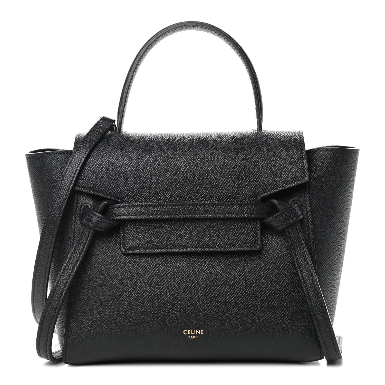 Celine Grained Calfskin Nano Belt Bag Black 1 of 9