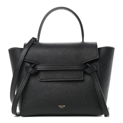Celine Grained Calfskin Nano Belt Bag Black 1 of 9