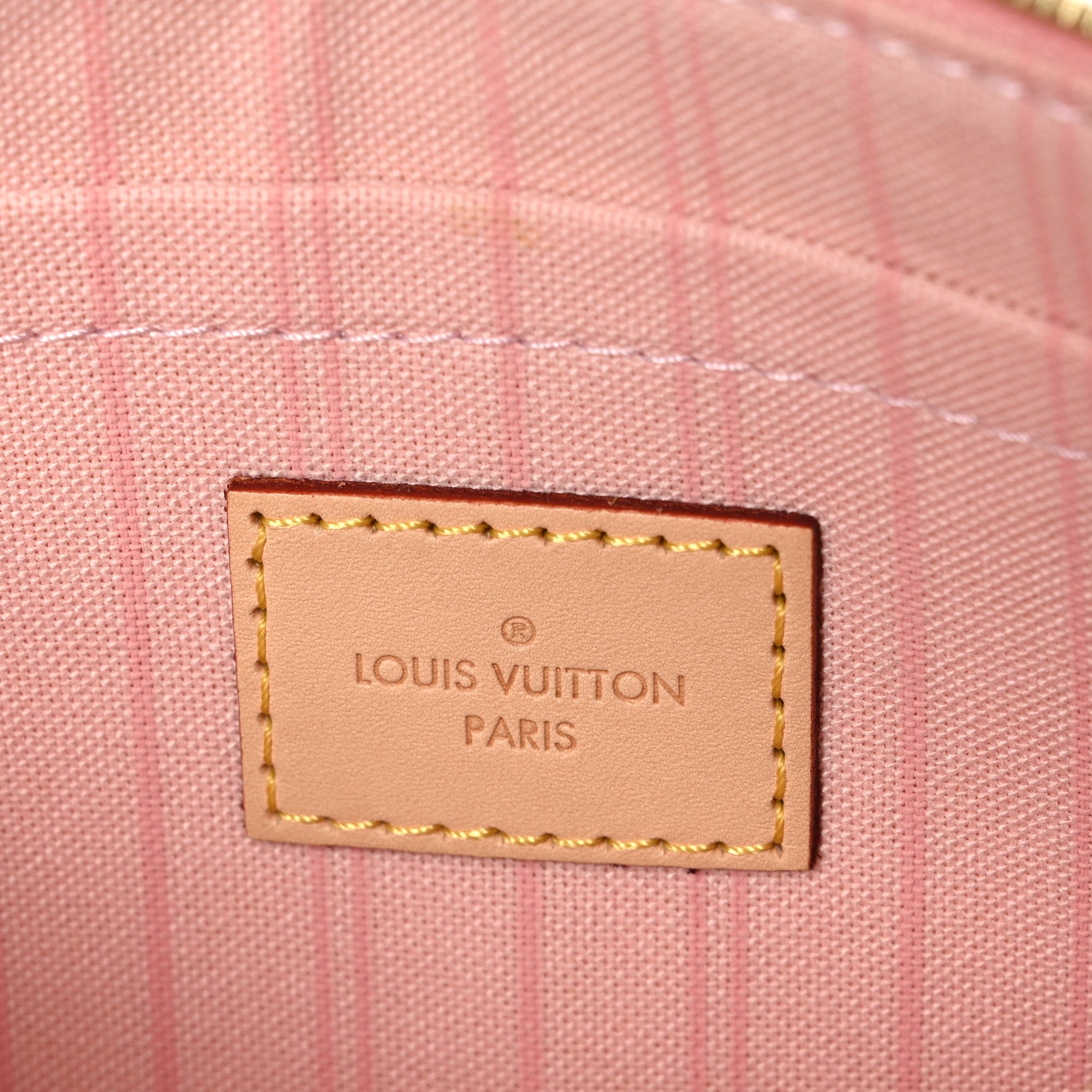 Louis Vuitton Damier Azur Neverfull MM GM Pochette Rose Ballerine 6 of 8