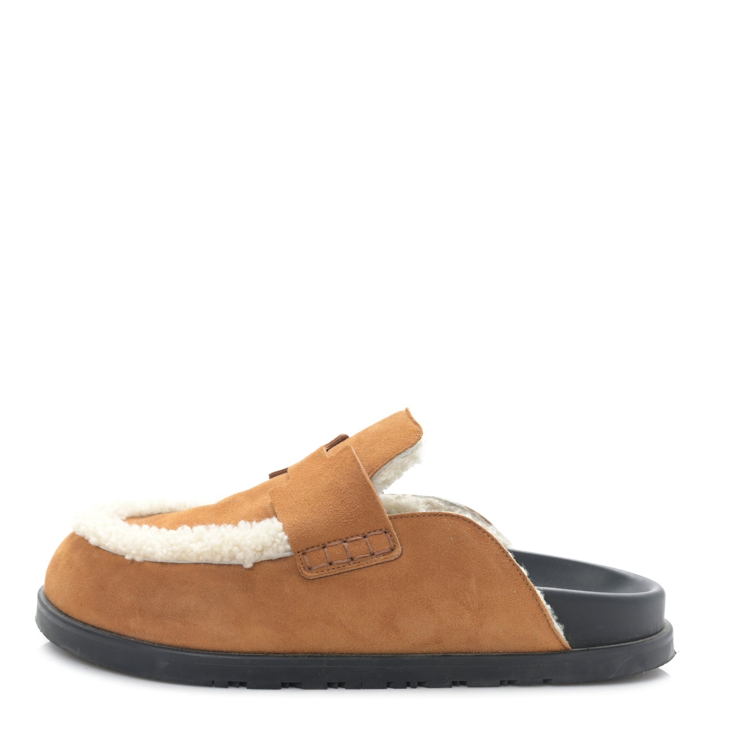 Suede Goatskin Shearling Go Mules 41 Beige Kraft Ecru 41 Beige Kraft Ecru