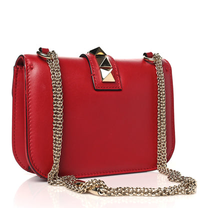Valentino Garavani Vitello Small Glam Lock Rockstud Flap Red 3 of 11