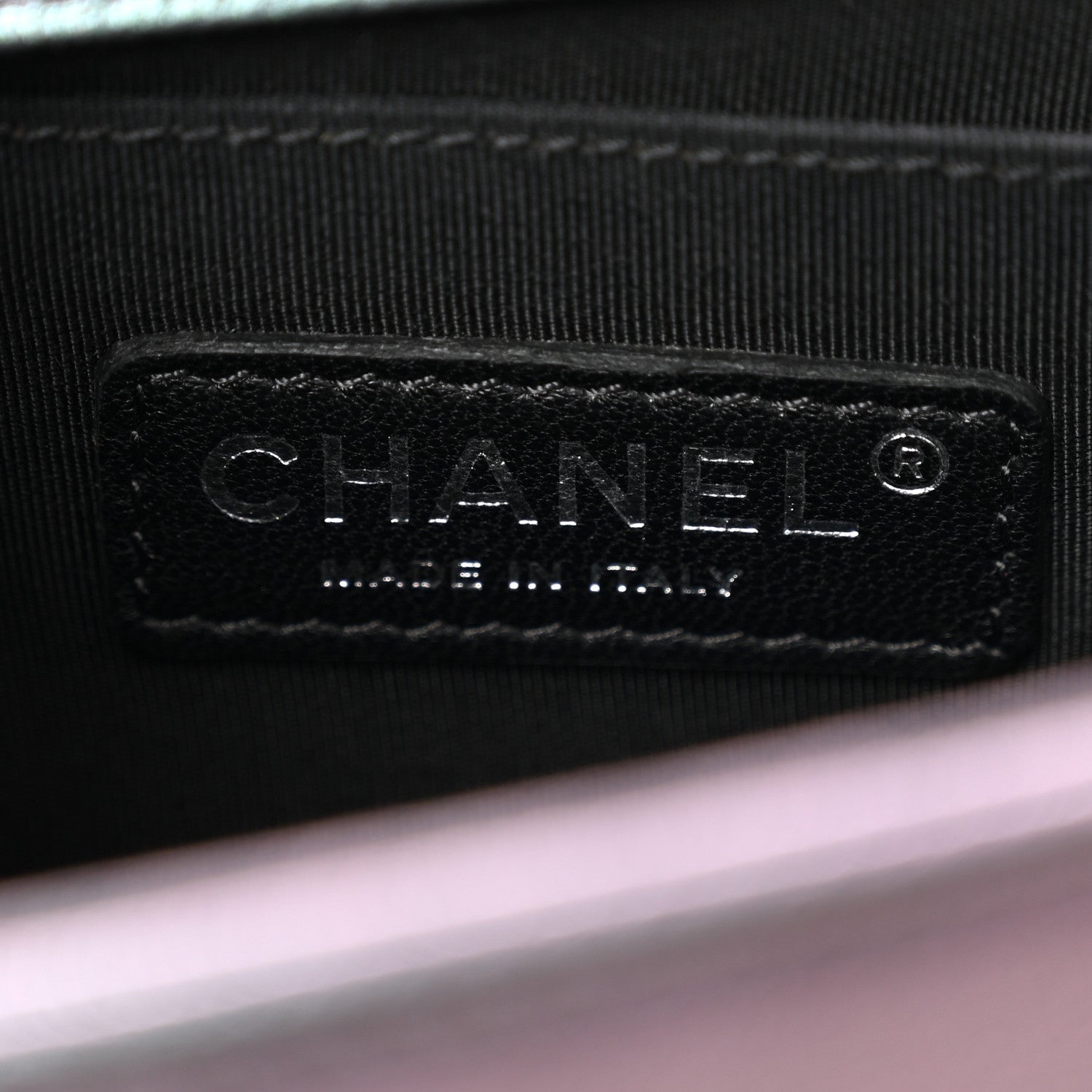 Chanel Iridescent Goatskin Quilted Medium Boy Flap Purple 6 of 10