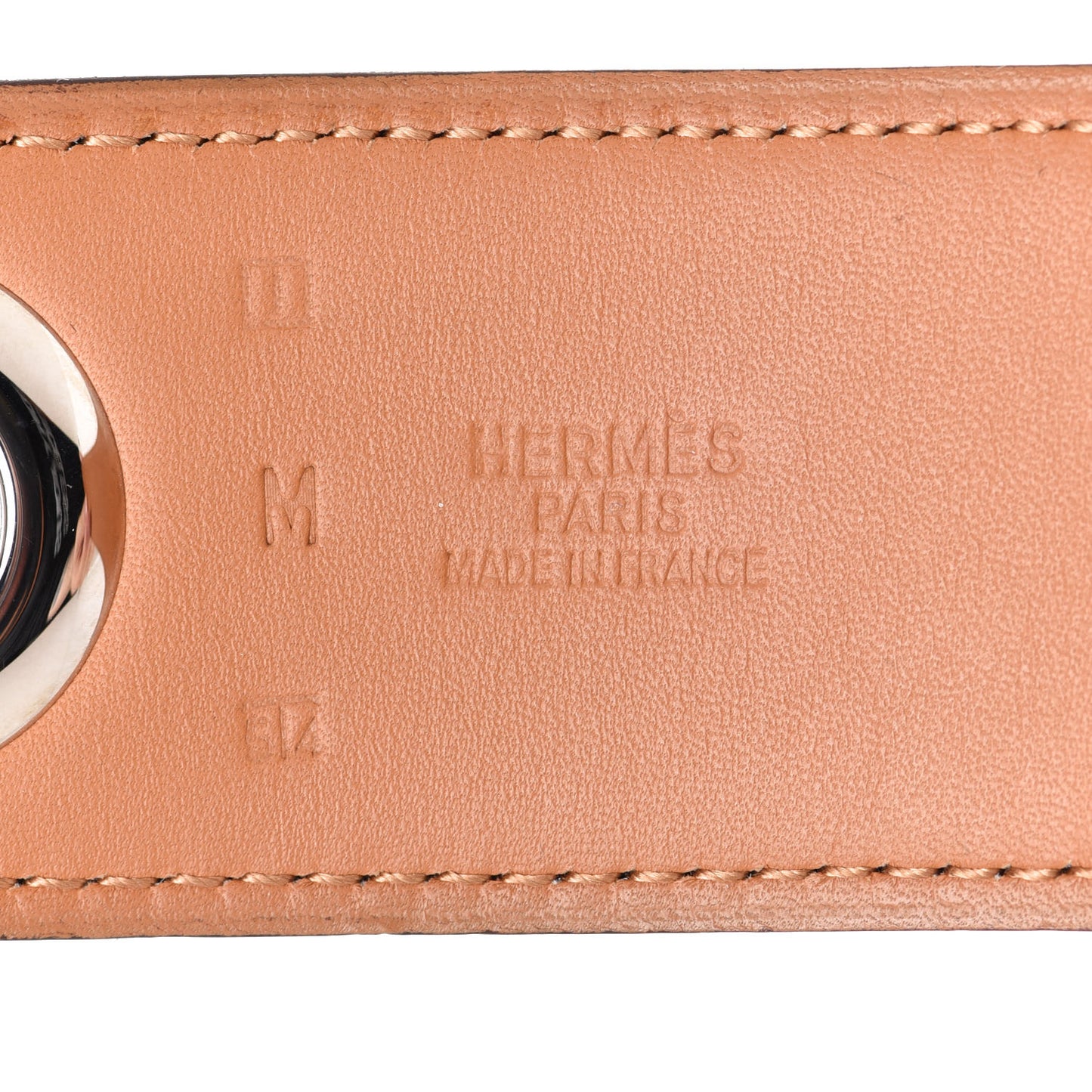 Calfskin Kimono Belt Strap M Black