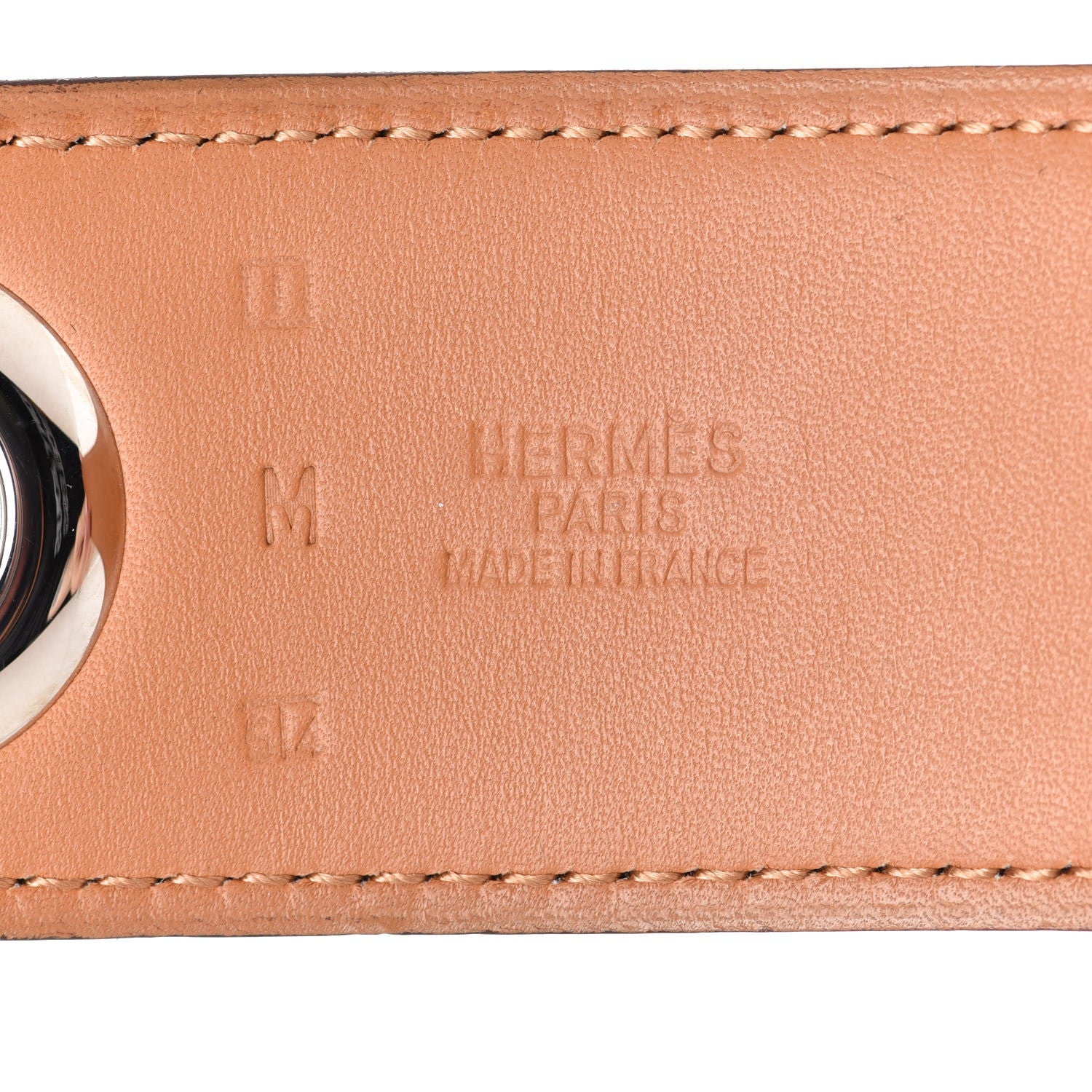 Hermes Calfskin Kimono Belt Strap M Black 3 of 3