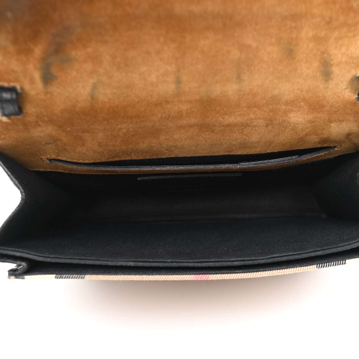 Derby Calfskin House Check Small Macken Crossbody Bag Black
