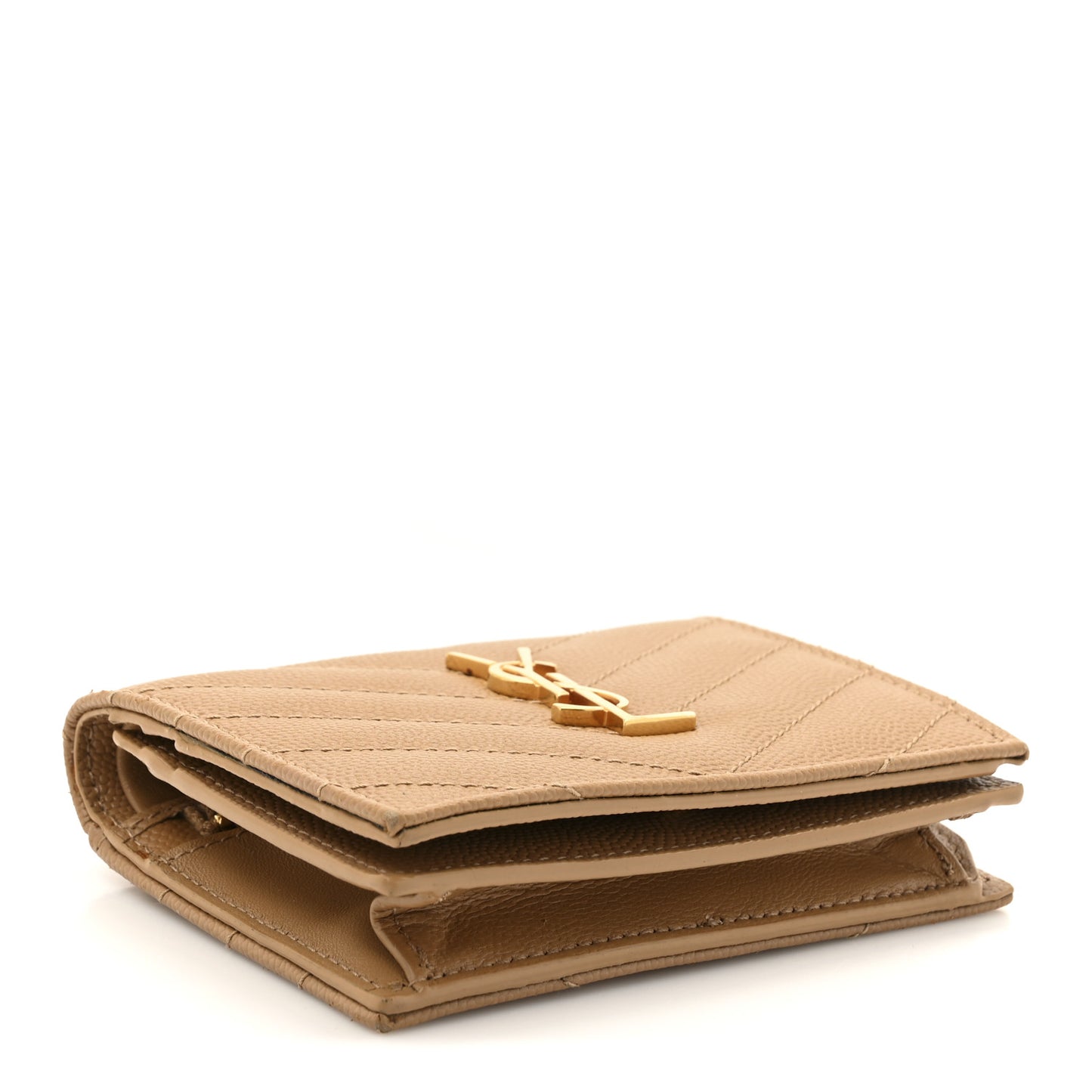 Grain De Poudre Matelasse Chevron Cassandre Card Case Cork